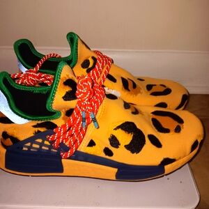 [Sold]Size 9 - adidas Pharrell x NMD Human Race Animal Print - Pulse Amber